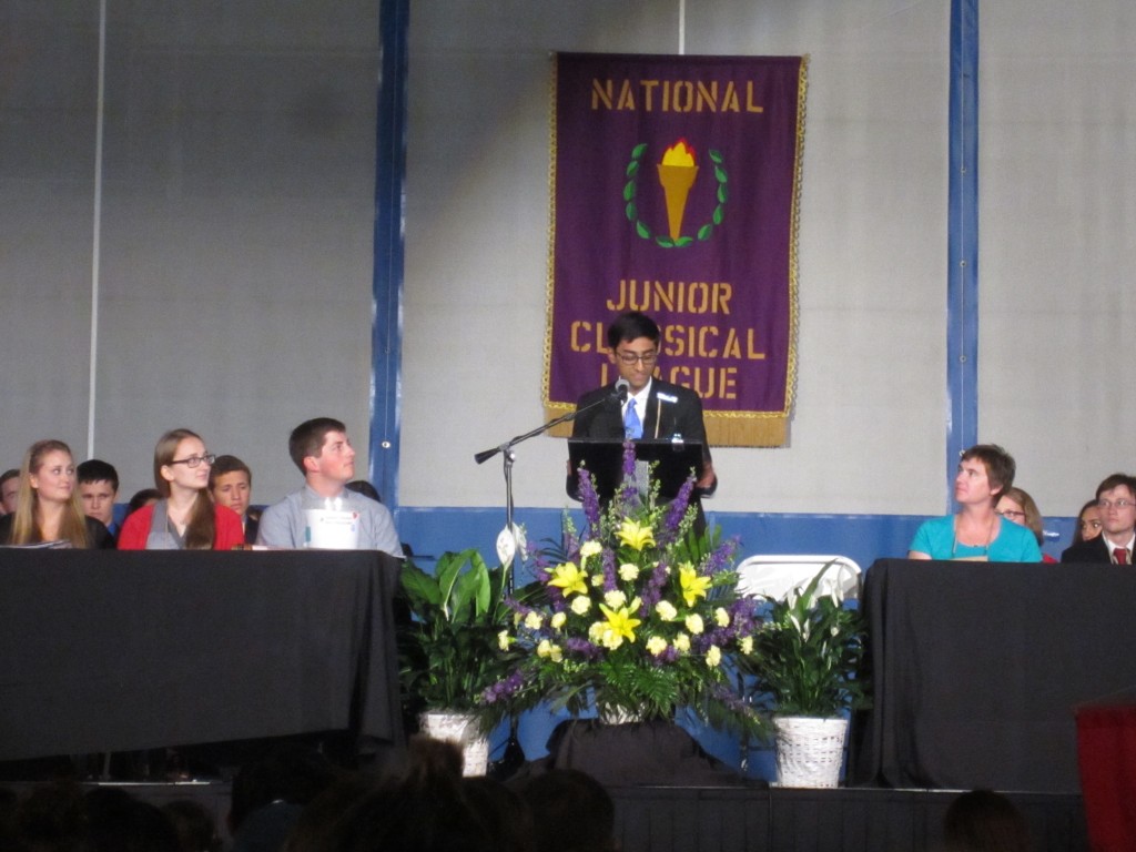 Narayan Sundararajan addresses the GA.