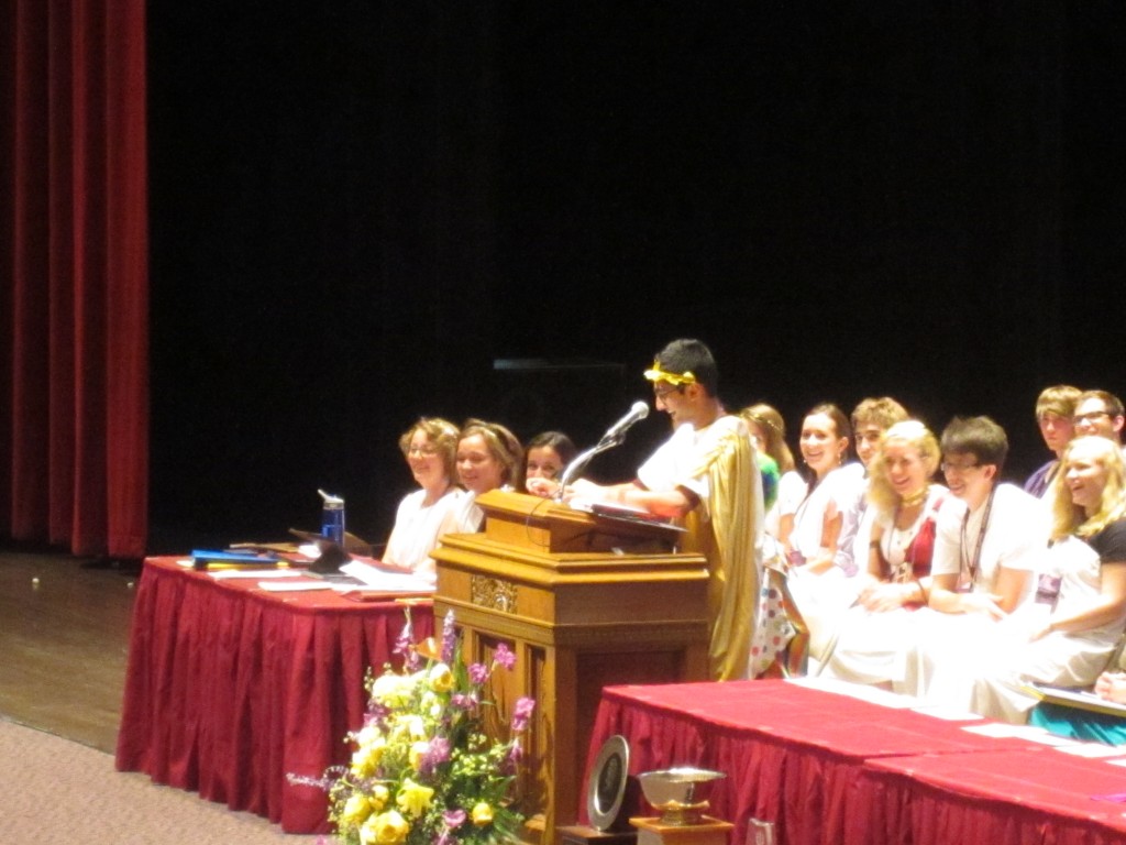 Narayan gives his farewell address.